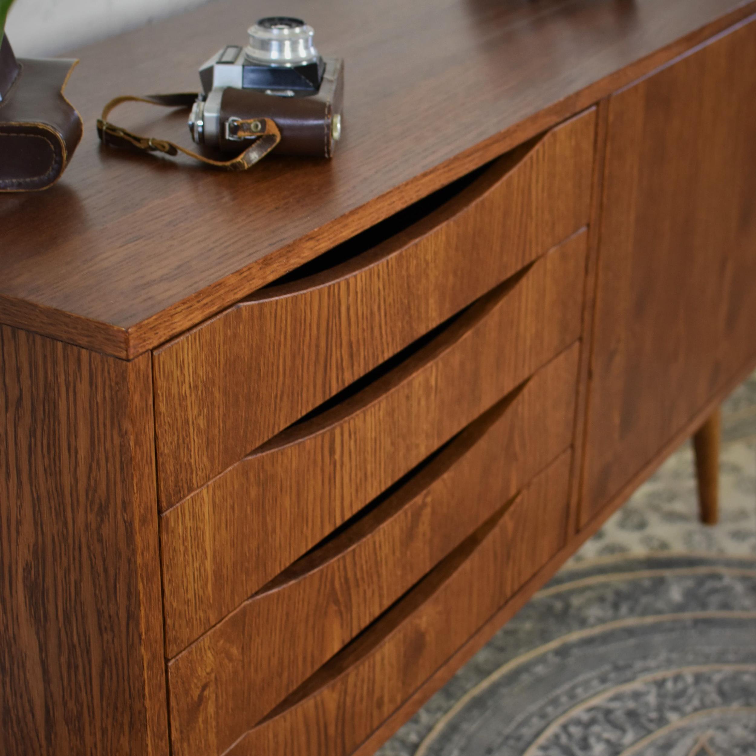 Stained Classy Brown Mini Medium Sideboard by Pastform For Sale
