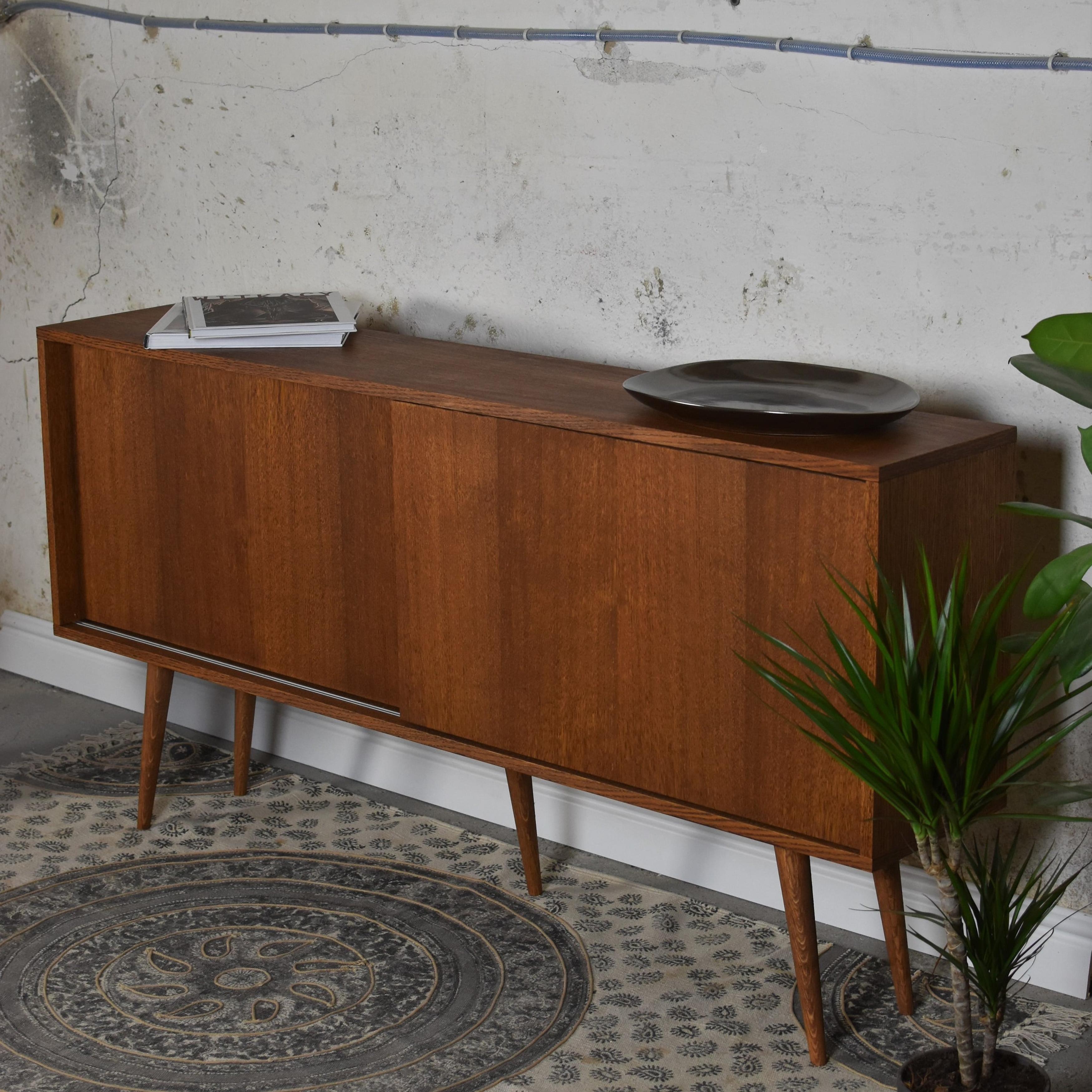 Polish Classy Brown Slide Small Sideboard by Pastform For Sale