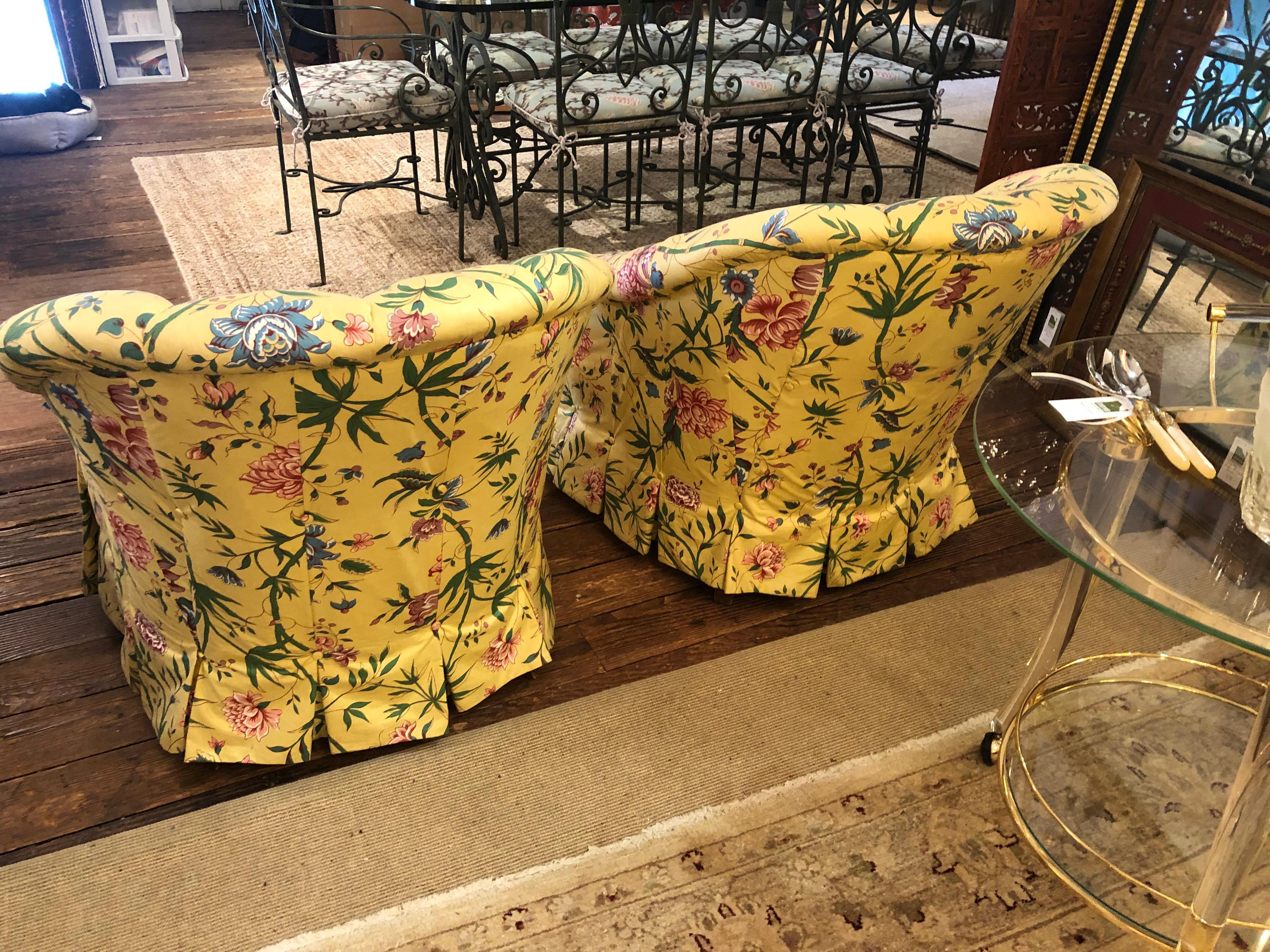 squashy armchairs