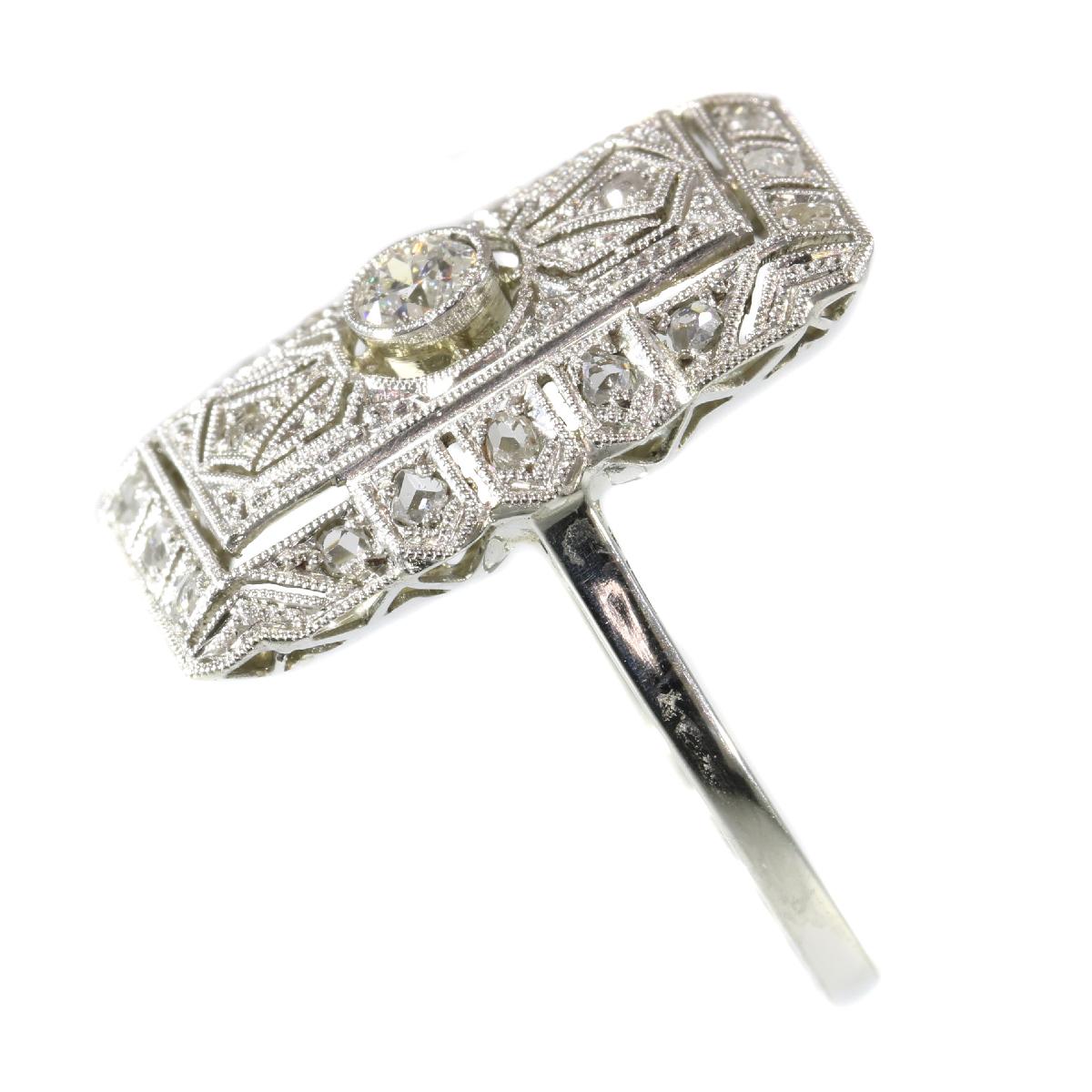 Women's  Edwardian Art Deco Diamond Engagement Ring For Sale