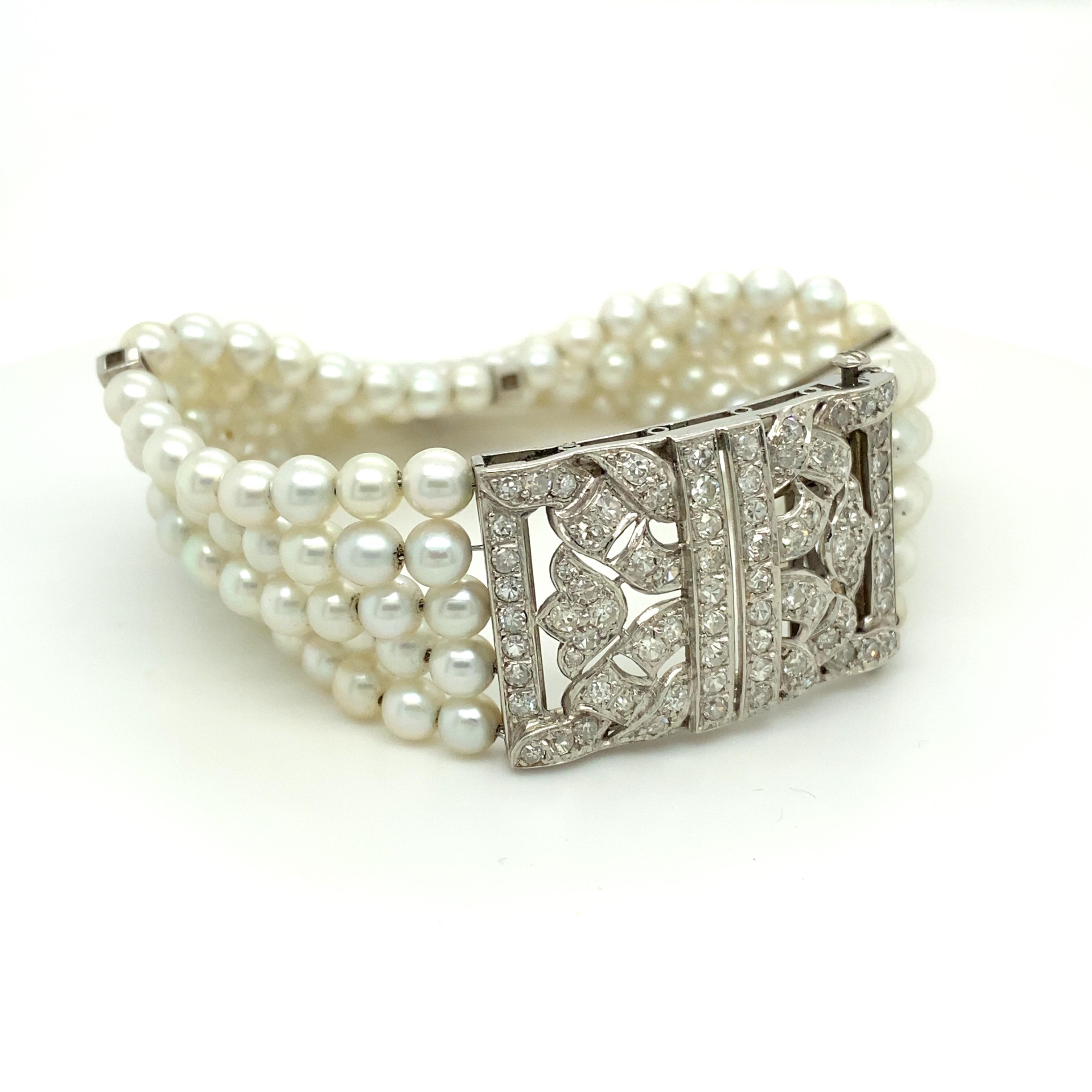 multi strand pearl bracelet