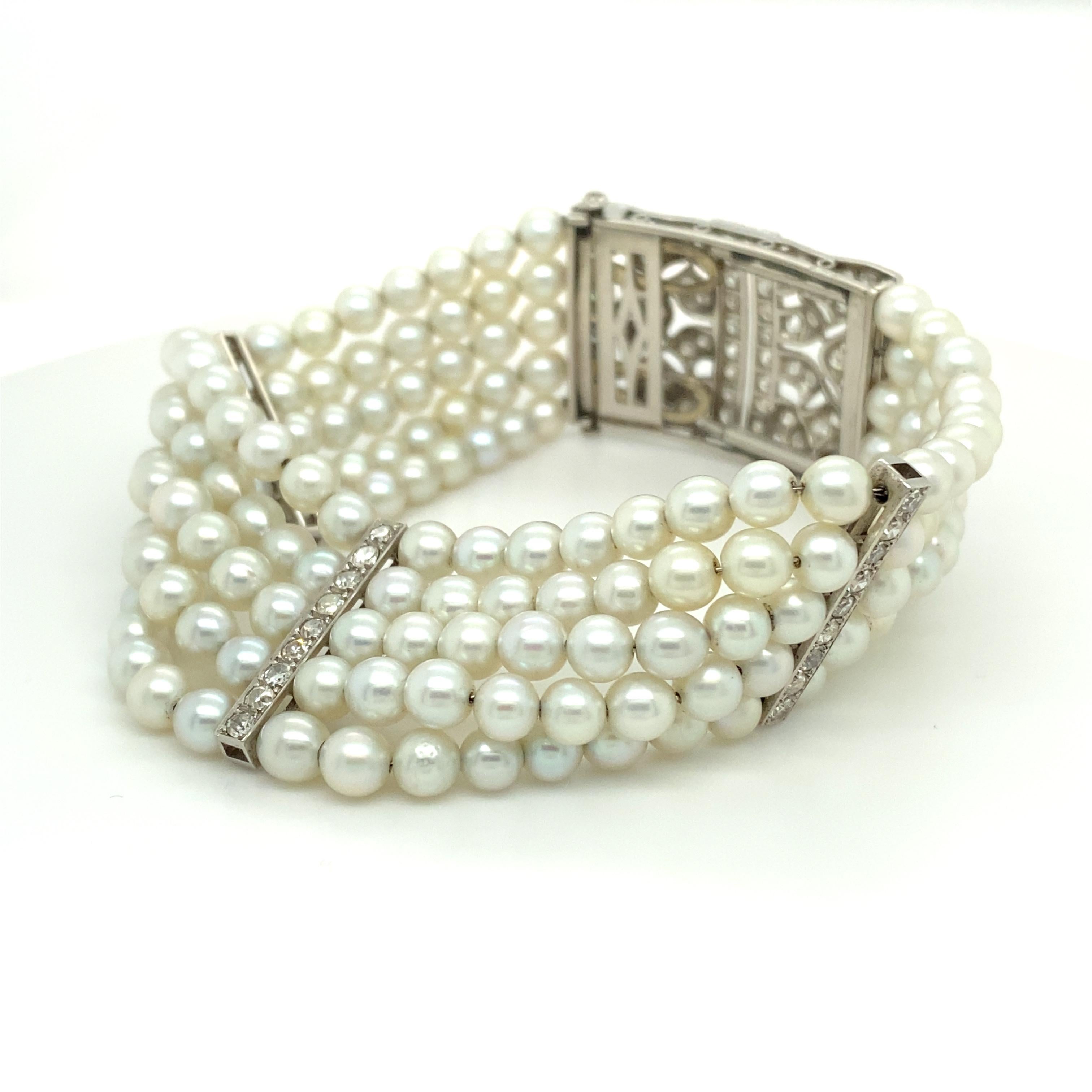 art deco pearl bracelet