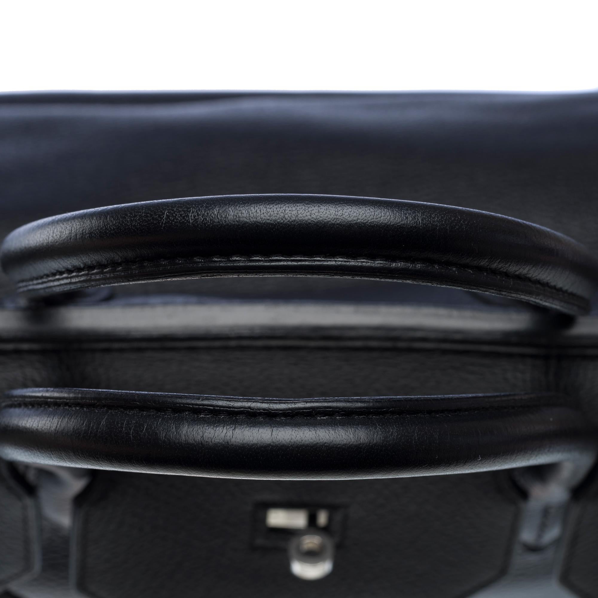 Classy Hermes Birkin 40cm handbag in Black Togo Calf leather, PHW 6