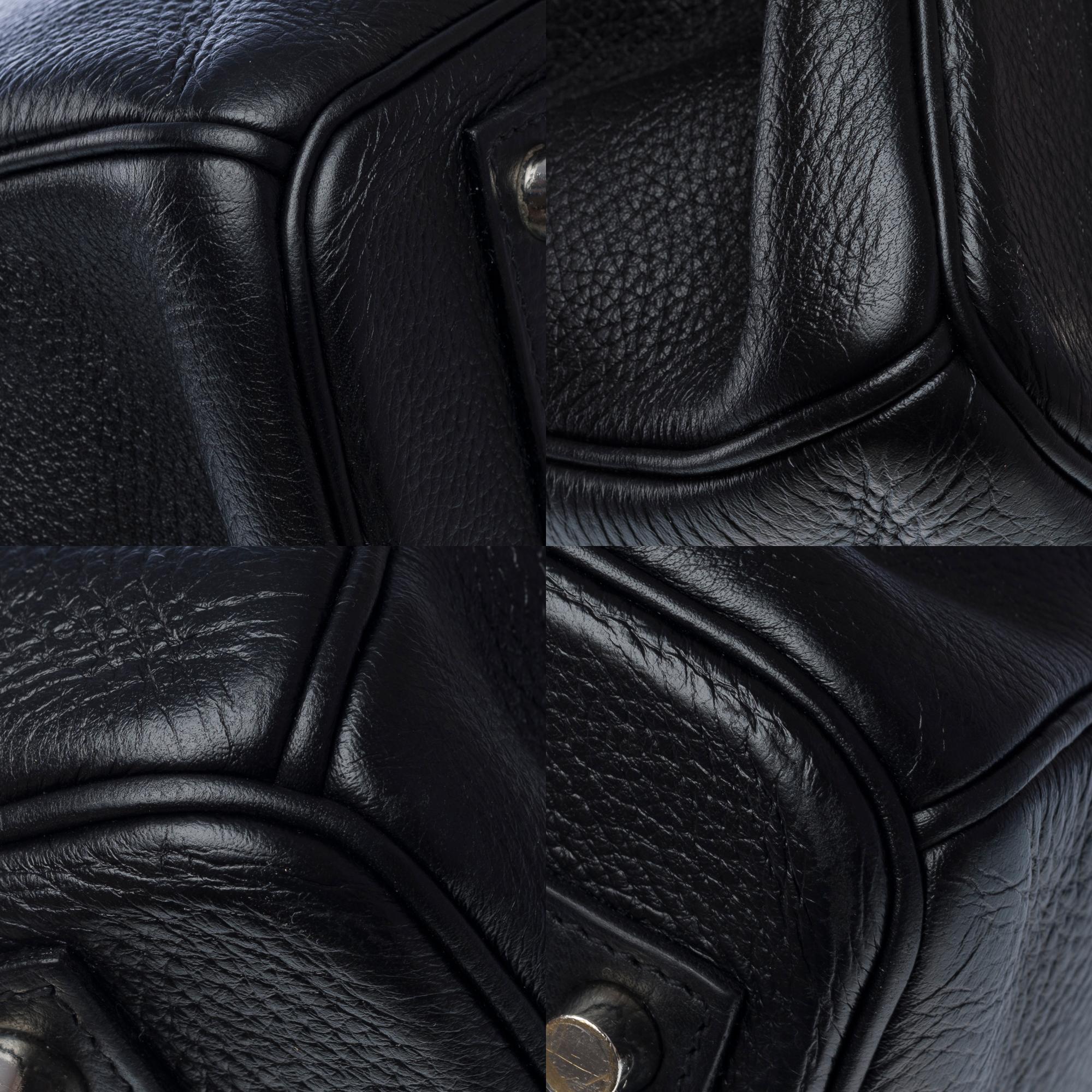 Classy Hermes Birkin 40cm handbag in Black Togo Calf leather, PHW 8