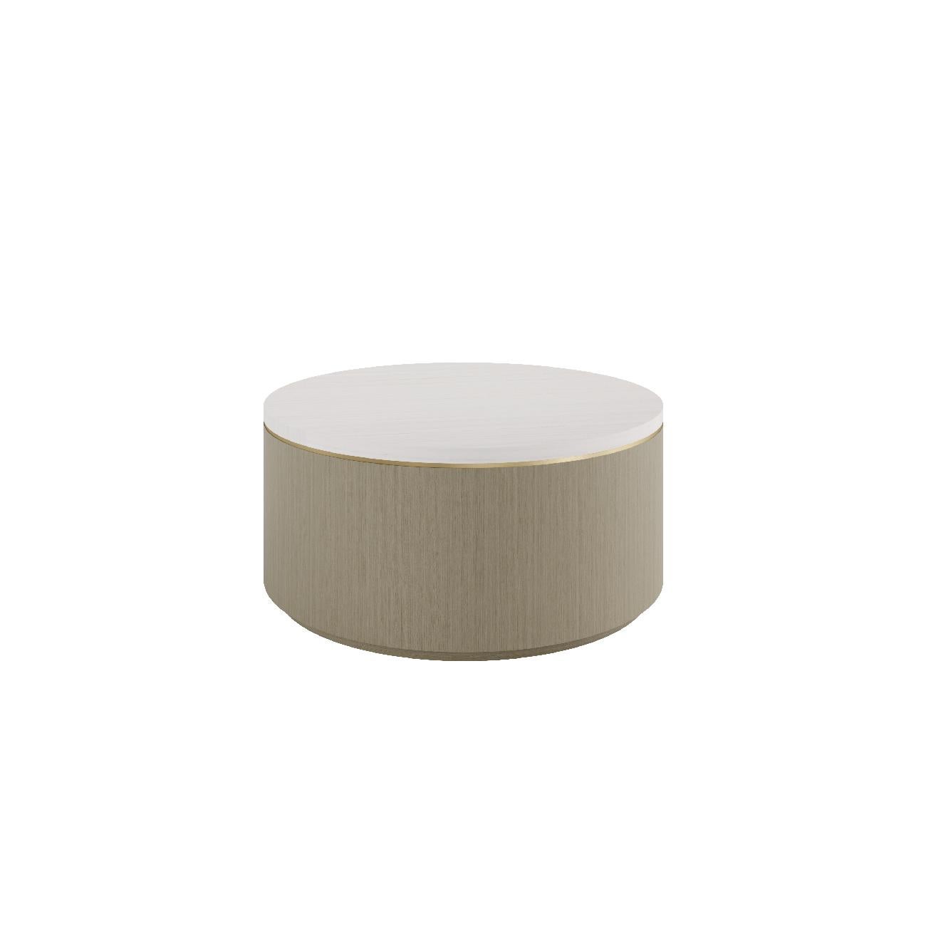 As its name suggests, the Classy Coffee Table is the definition of timeless elegance and sophistication.

With a natural stone top, antique brass details, and a lacquered or wood veneer base, it creates a seamless blend of classic style and