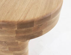 Claste Come Dance With Me End Table in White Oak