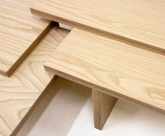 Claste Great Expectations, runder Tisch aus weißer Eiche