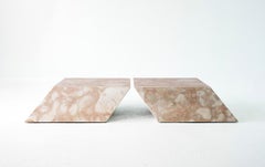 Claste Lean on Me Coffee Table in Rainbow Mist Marble