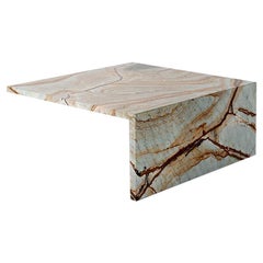 Claste Two Sides of Solitude Medium Coffee Table in Blue Mare Marble