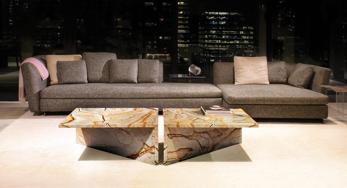 large marble coffee table