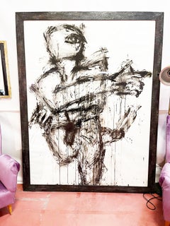 Claude Adrian Caponnetto Carboncino Opera Unica Grande, Art Special Price