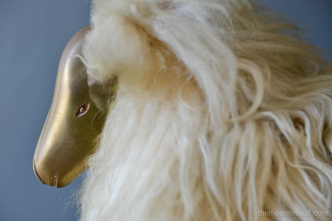American Claude and Francois-Xavier Lalanne Style Sheep Ottoman or Stool, circa 1970