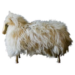 Claude and Francois-Xavier Lalanne Style Sheep Ottoman or Stool, circa 1970