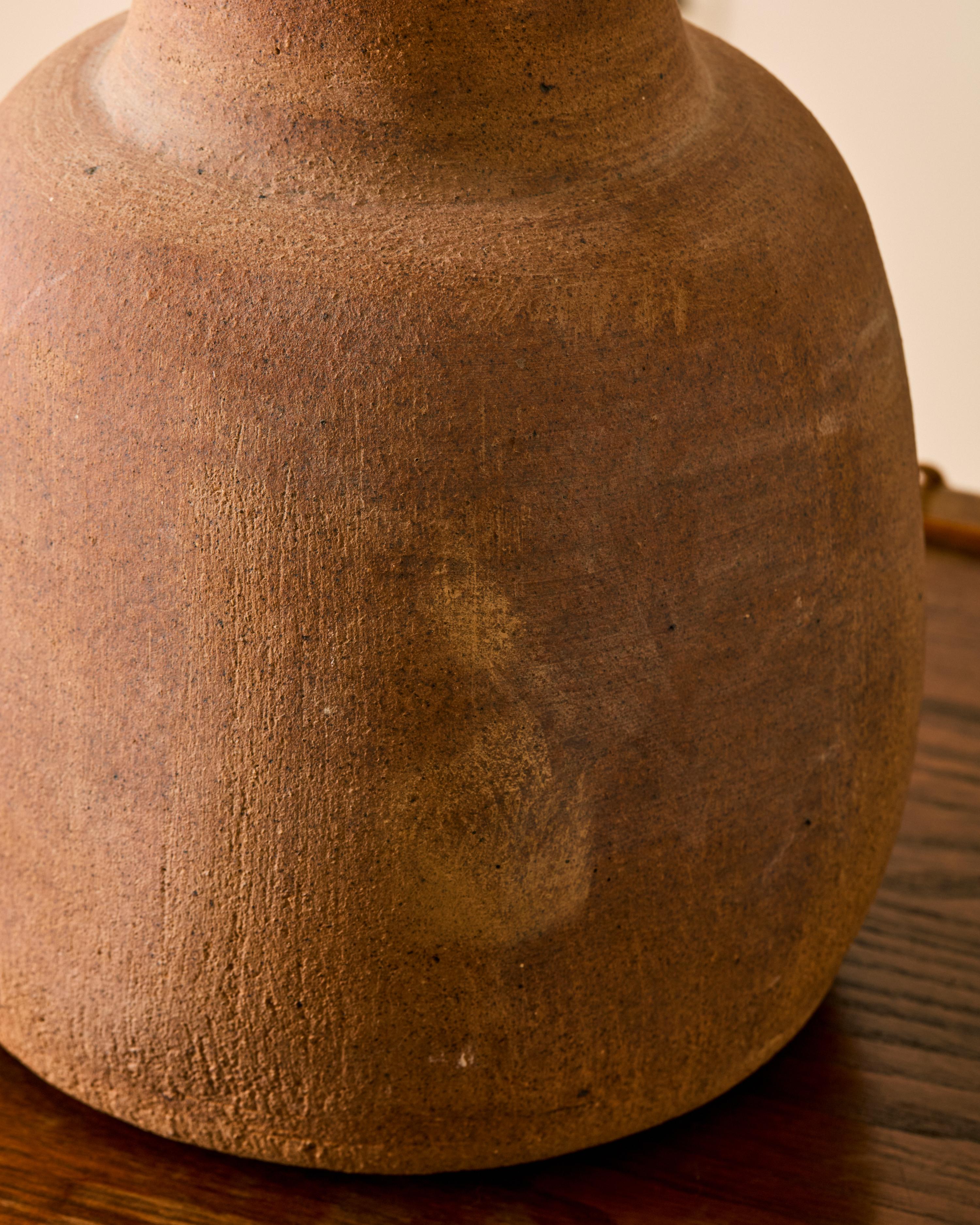 Mid-20th Century Claude and Jean Bersoux Ceramic Table Lamp For Sale