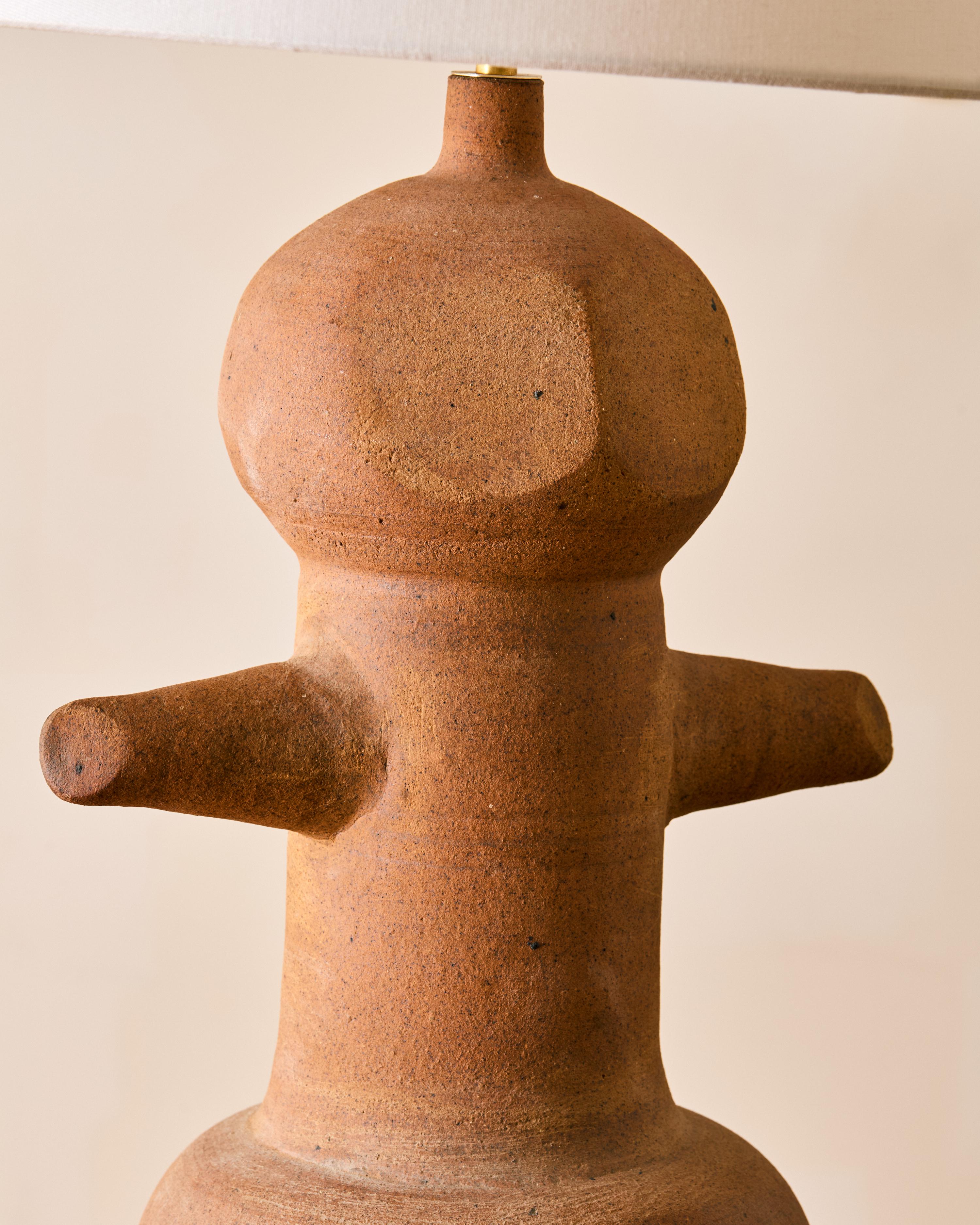 Claude and Jean Bersoux Ceramic Table Lamp For Sale 1