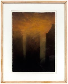 Vintage The Fog On New York, 1988 Pastel