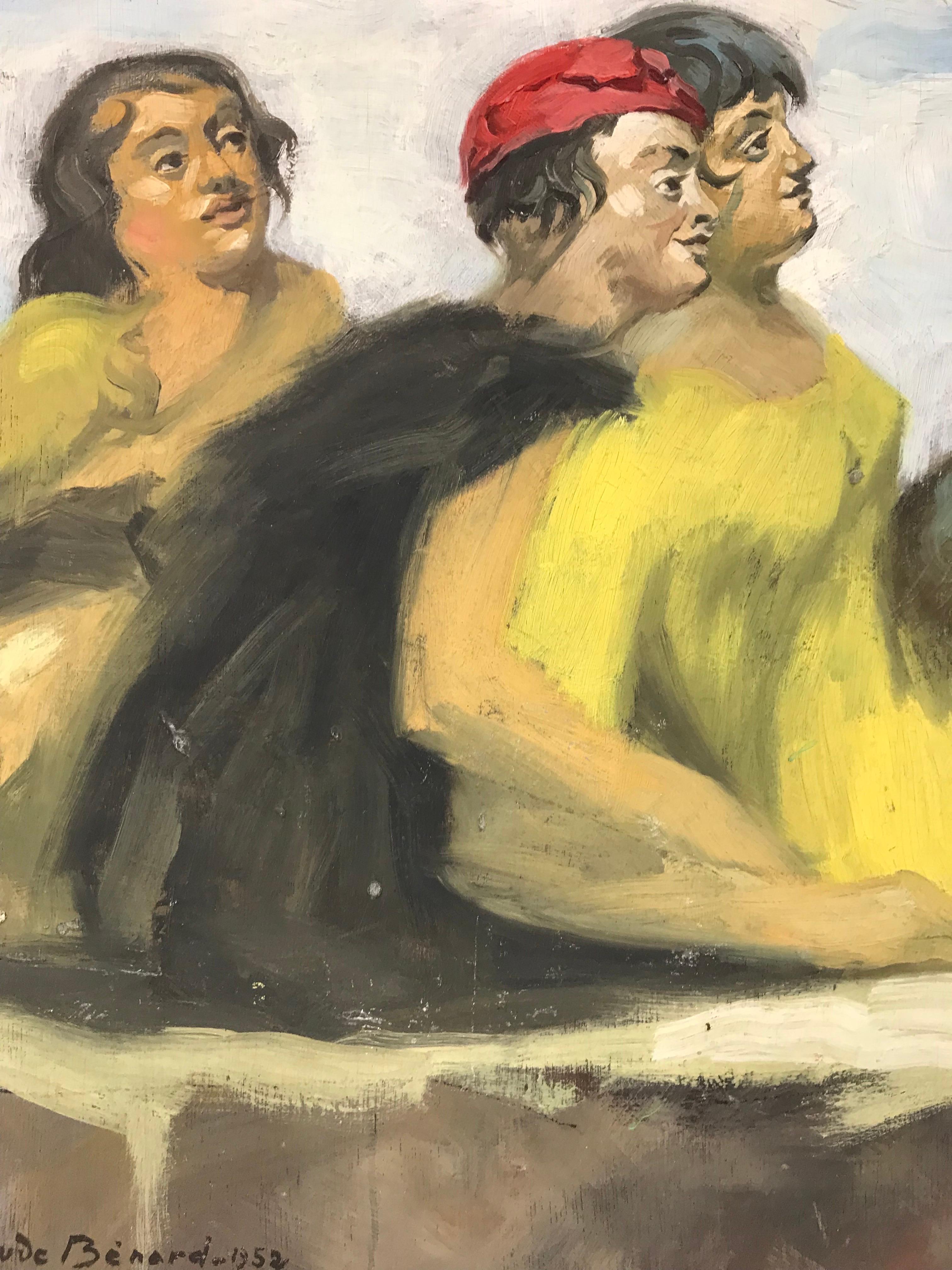 Artista/ Escuela: Claude Benard, firmado y fechado en 1952

Título: Damas de amarillo

Técnica: Óleo sobre tabla, sin enmarcar 

Tamaño:

tablero : 16 x 13 pulgadas

Procedencia: colección privada, Francia

Estado: El cuadro está en general en buen