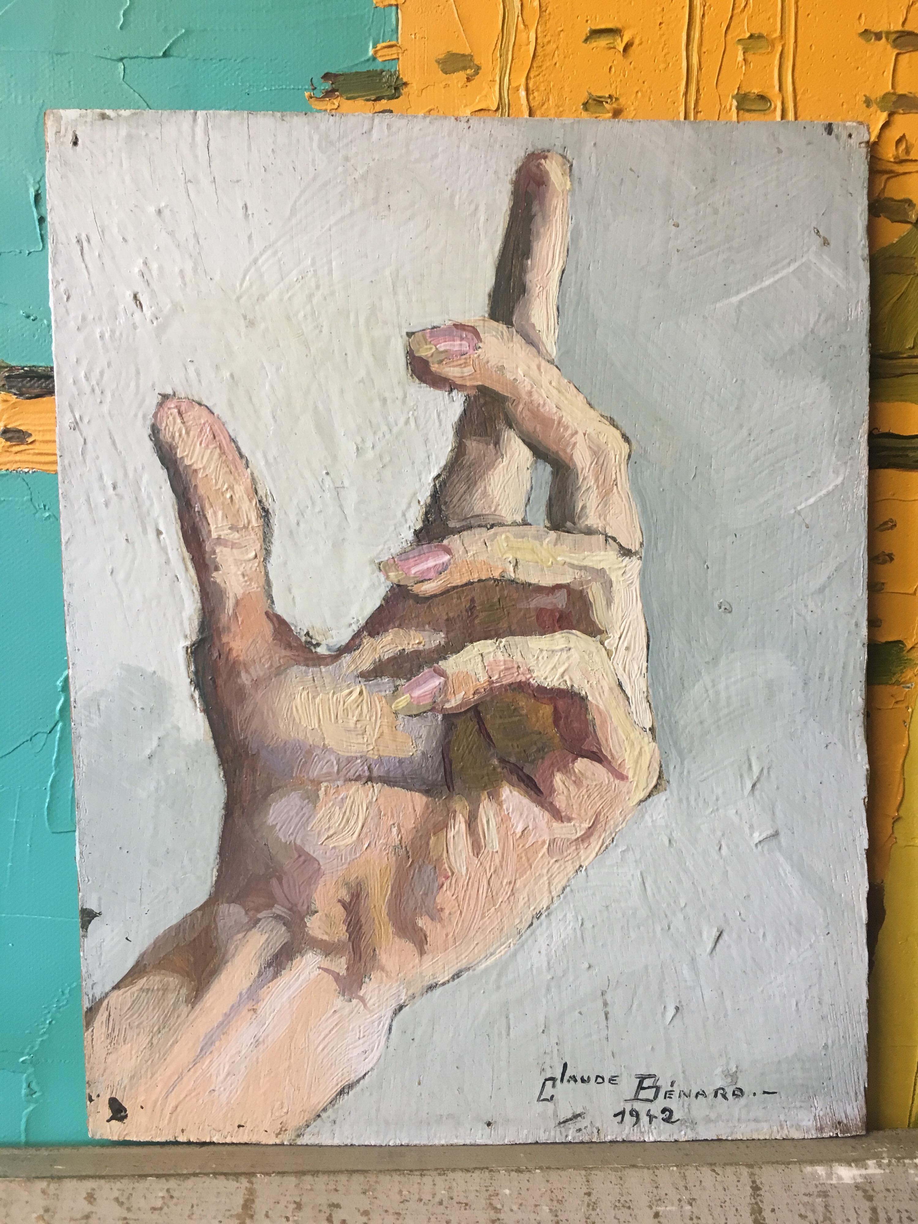 painting of a hand