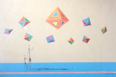Kites, Still Life Signed Oil Painting