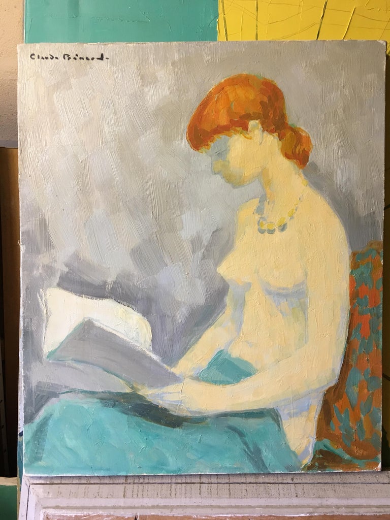 Lady with the Orange Hair, French Oil Painting  For Sale 2