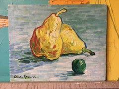 Pears, Impressionist Still Life, Oil Painting, Signed
