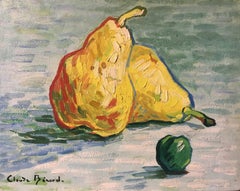 Pears, Impressionist Still Life, Oil Painting, Signed