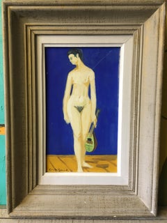 Set of Four Impressionist Nude Portraits, Separate Oil Paintings, All Signed