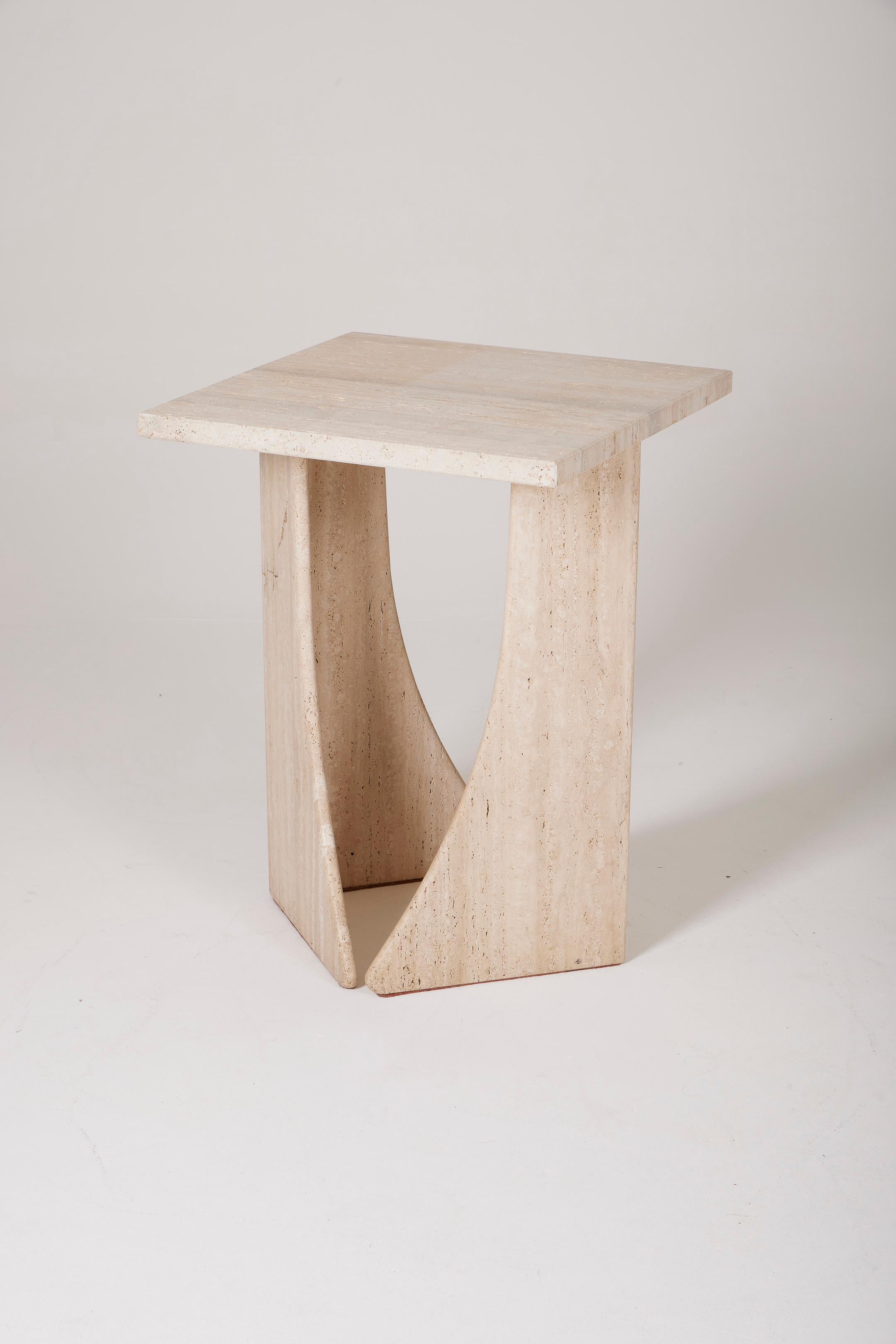 Claude Berraldacci travertine dining table, 1990s 5