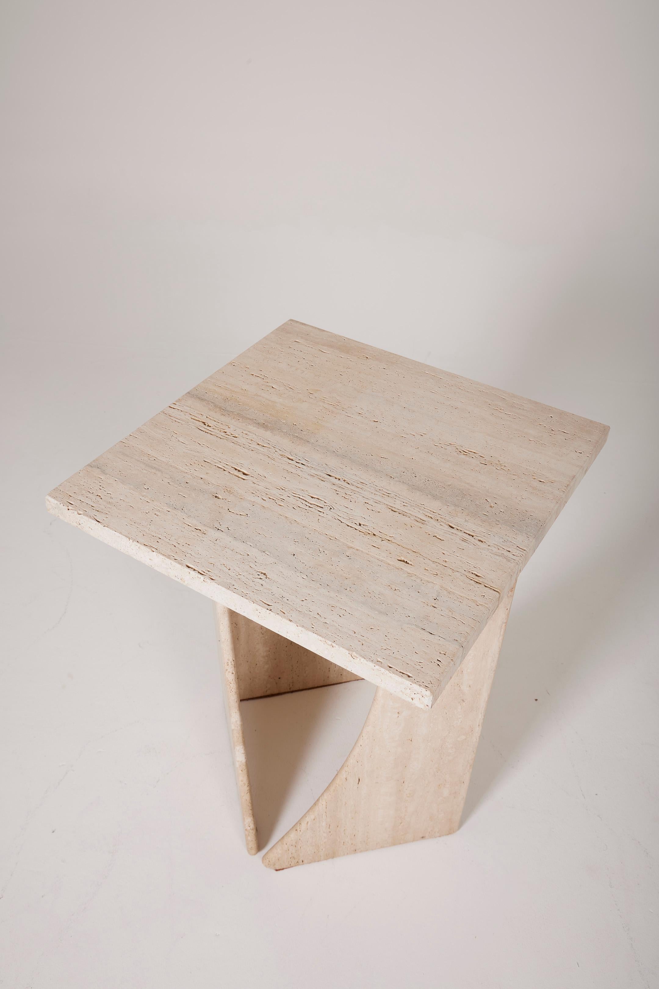 Claude Berraldacci travertine dining table, 1990s 6
