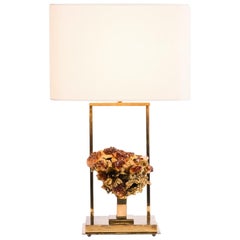 Claude Boeltz, Bronze Eclaté Table Lamp, France, circa 1970