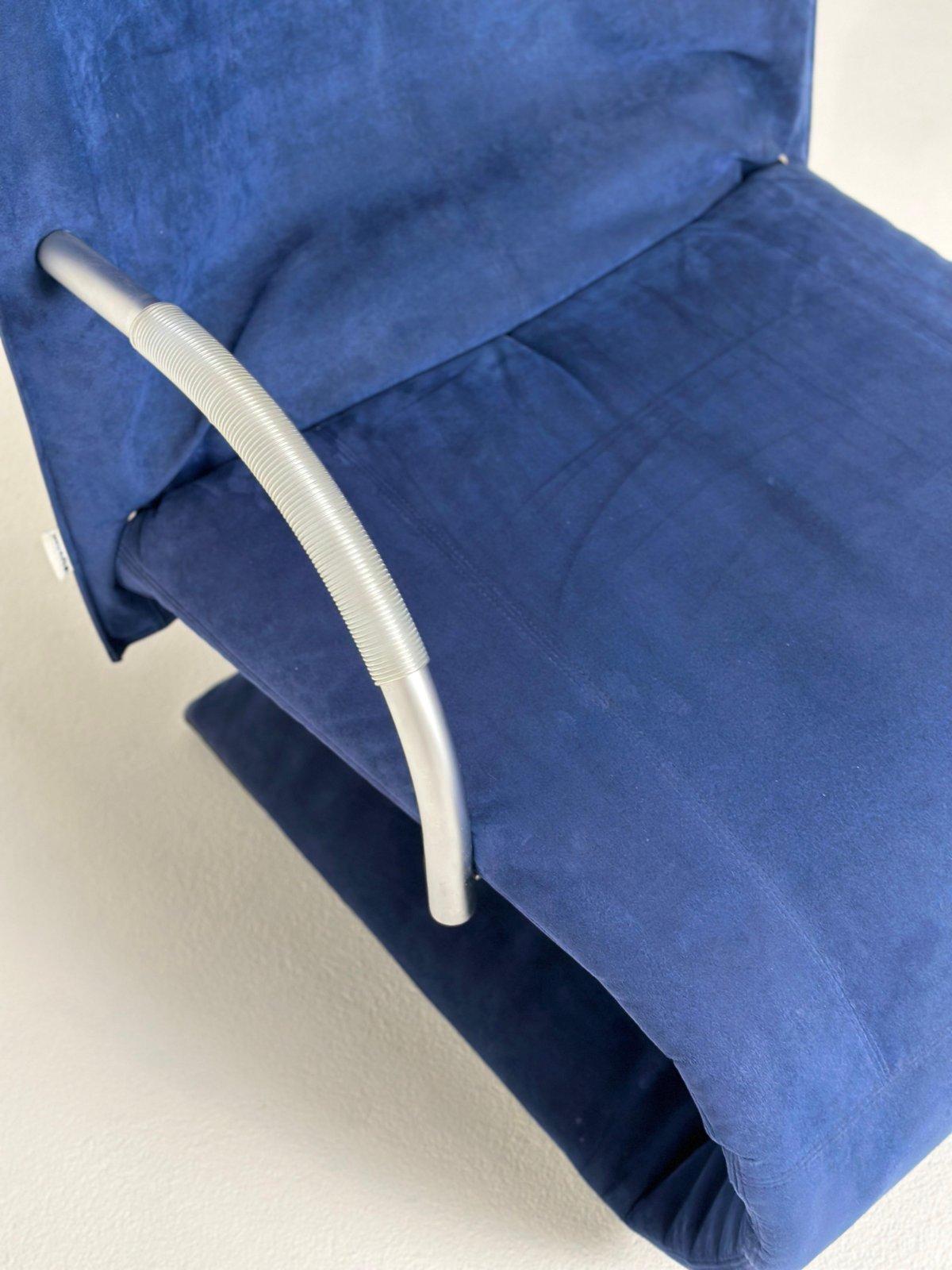 Aluminum Claude Brisson Postmodern Zen Longue Chair for Ligne Roset 1980s For Sale
