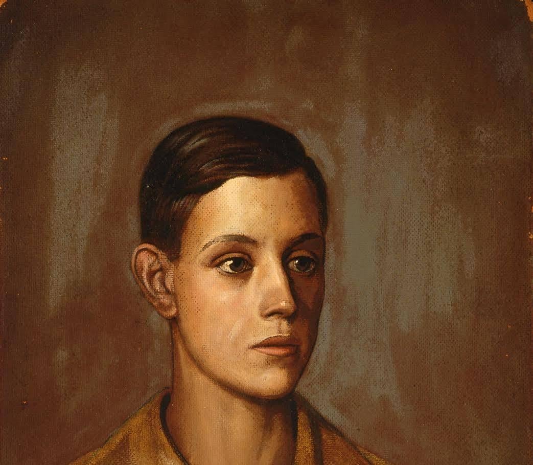 Portrait of a Young Man - Painting by Claude Buck
