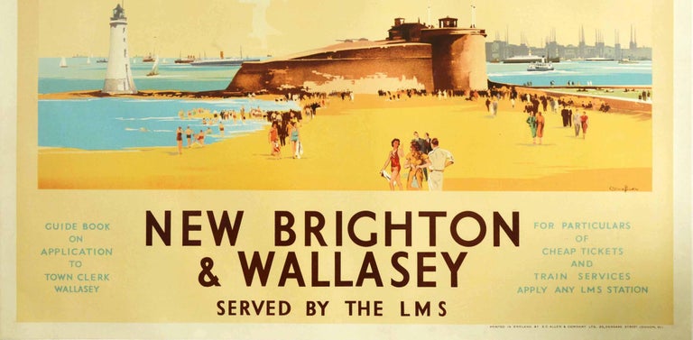 New Brighton & Wallasey served by LMS Railway A3 Art Poster Print
