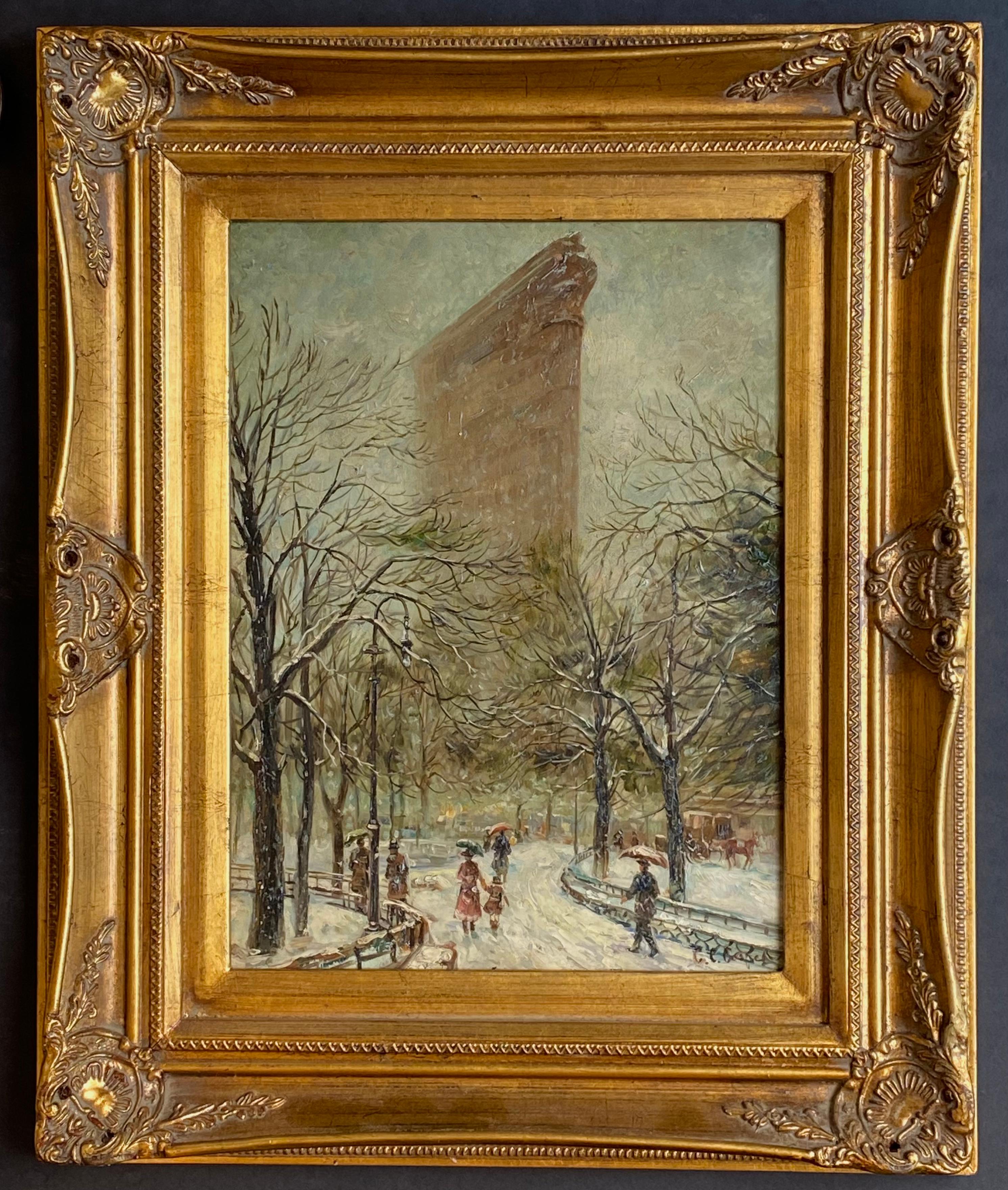 “Flatiron Building, New York” - Painting by Claude Cahill Cooper