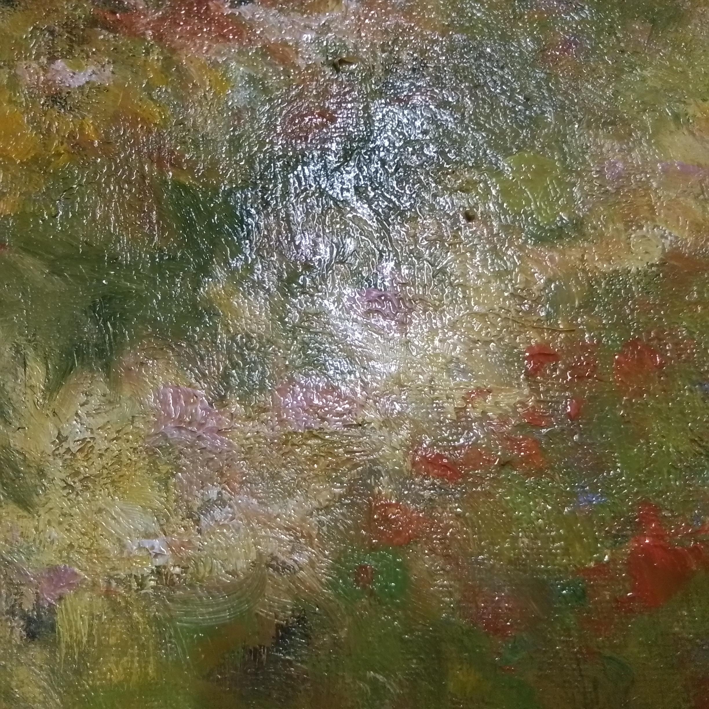 ANTOINE CAMBOUR. Il campo di papaveri vicino a Giverny, olio su tela, firmato in basso a sinistra in vendita 3