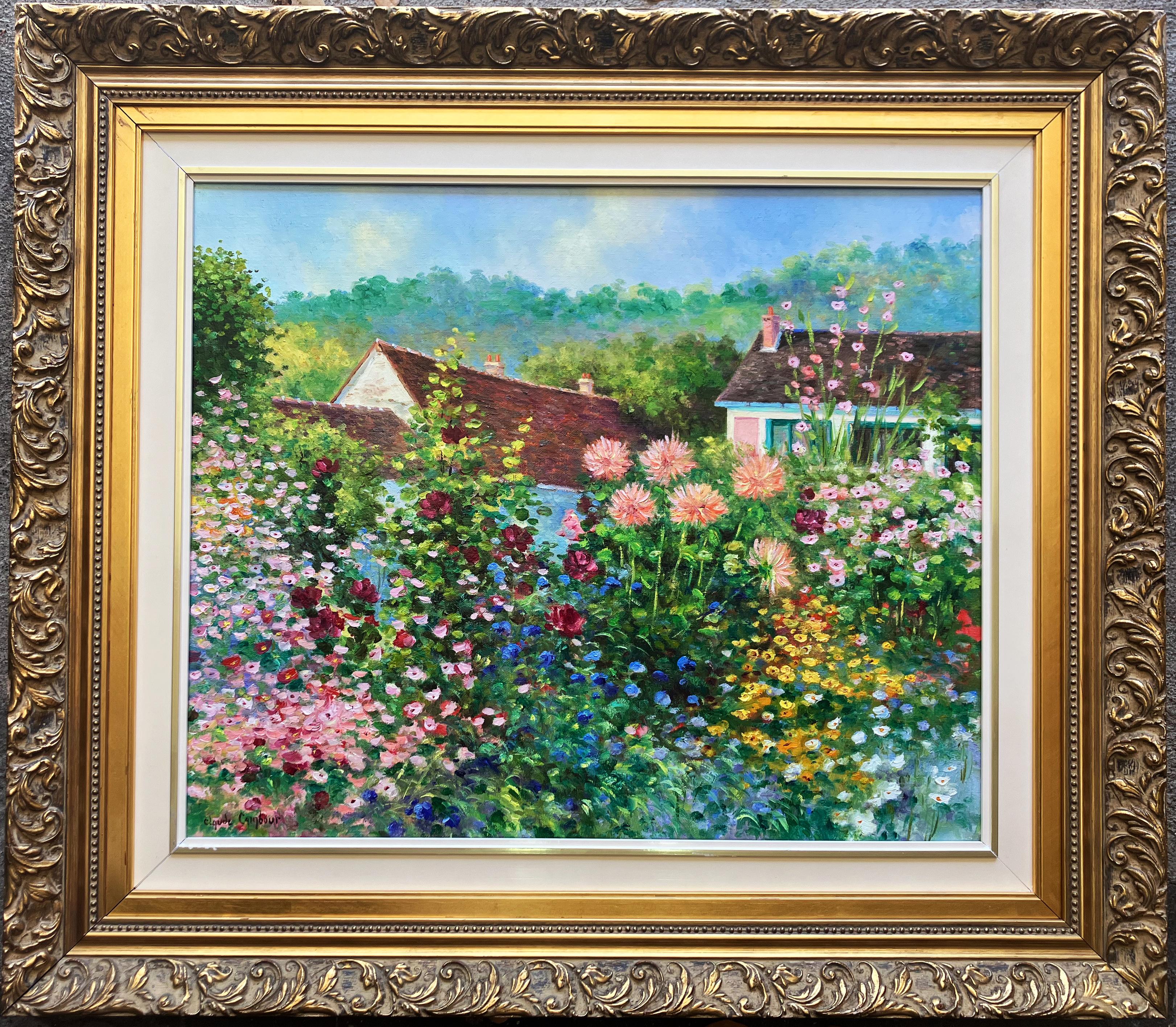 Claude Cambour Landscape Painting - Florilege a Giverny