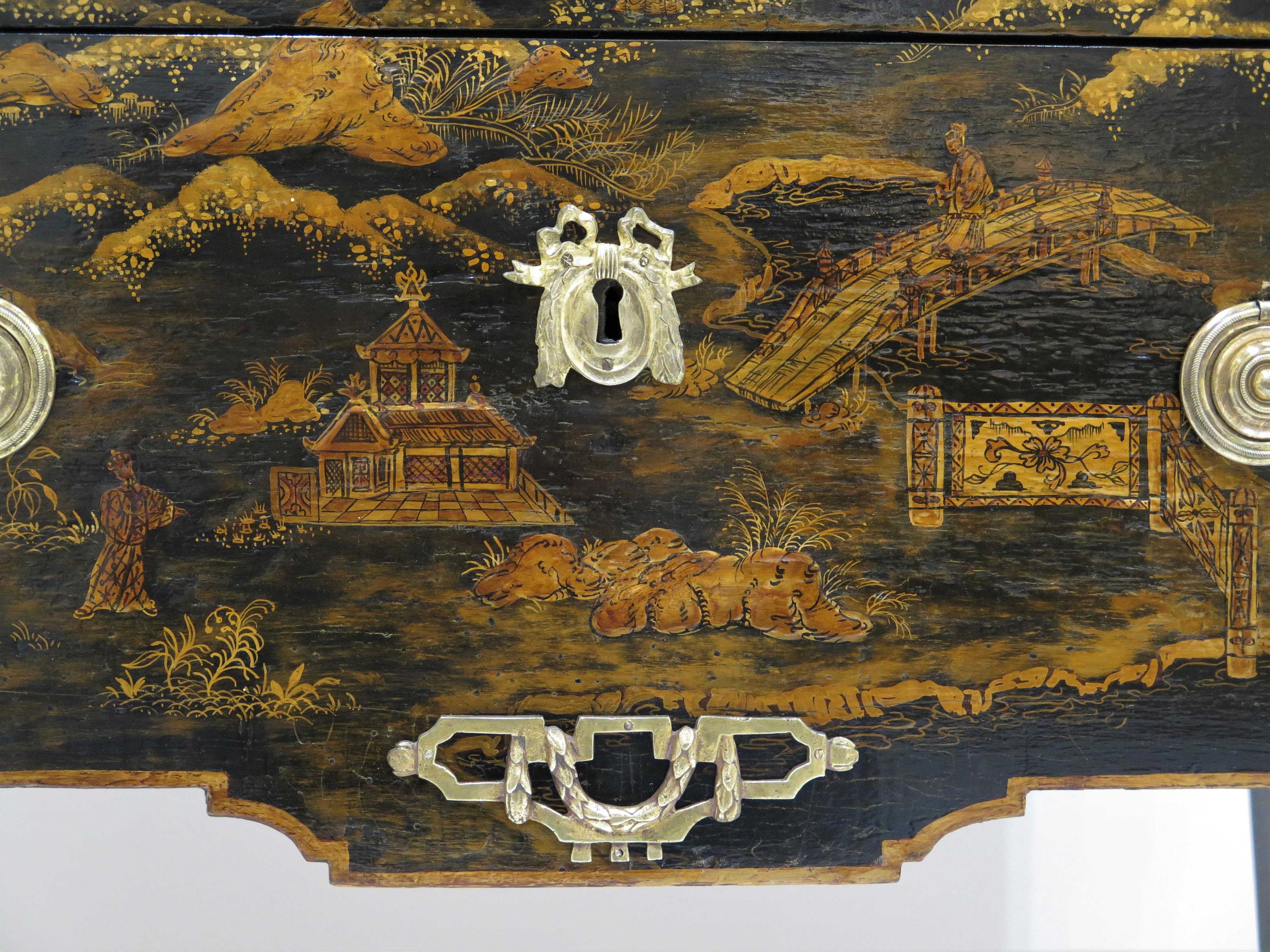 Claude-Charles Saunier (French, 1735-1807) Petite Louis XVI Chinoiserie Commode For Sale 6
