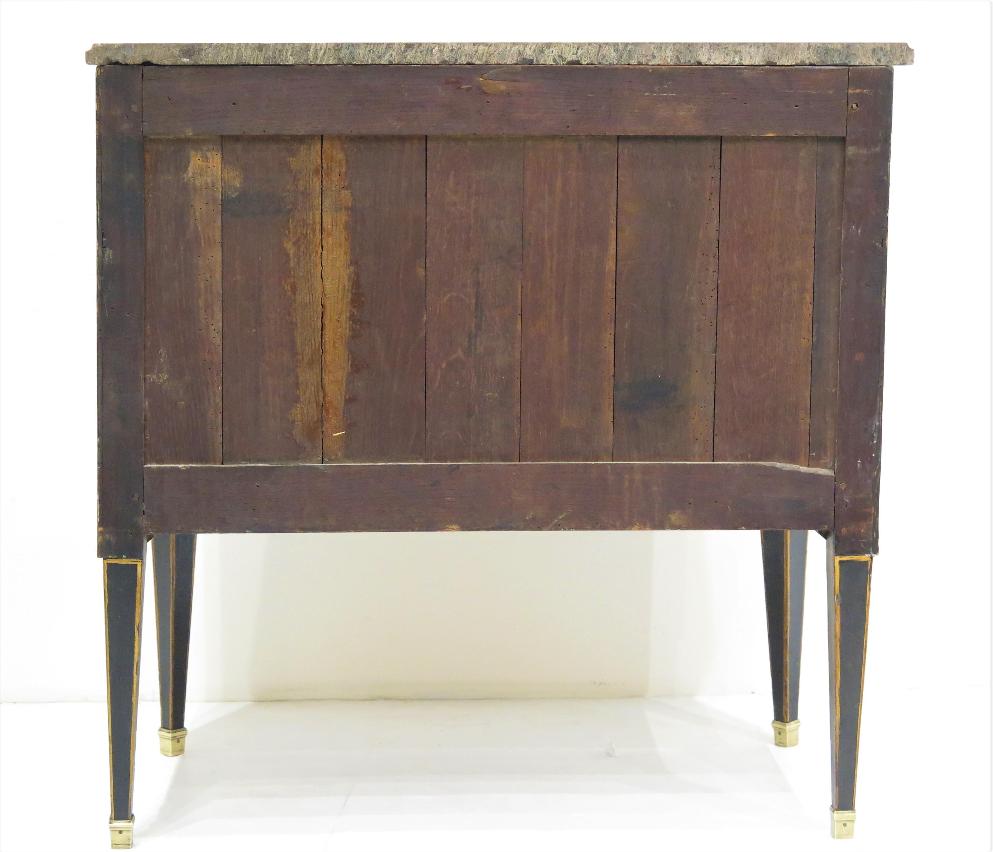 Claude-Charles Saunier (French, 1735-1807) Petite Louis XVI Chinoiserie Commode In Good Condition For Sale In Dallas, TX