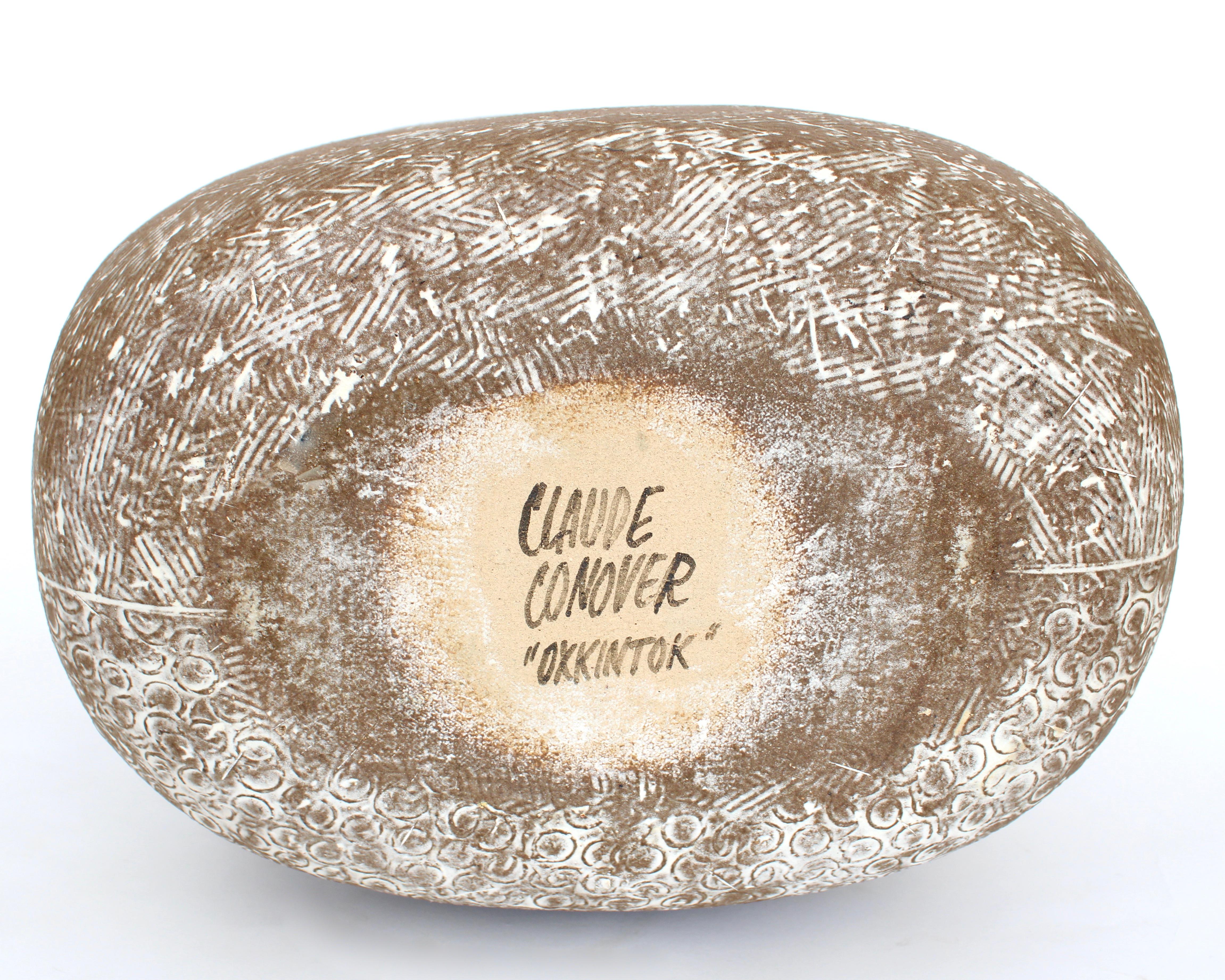 Claude Conover Ceramic Stoneware Vessel Okkintok For Sale 11