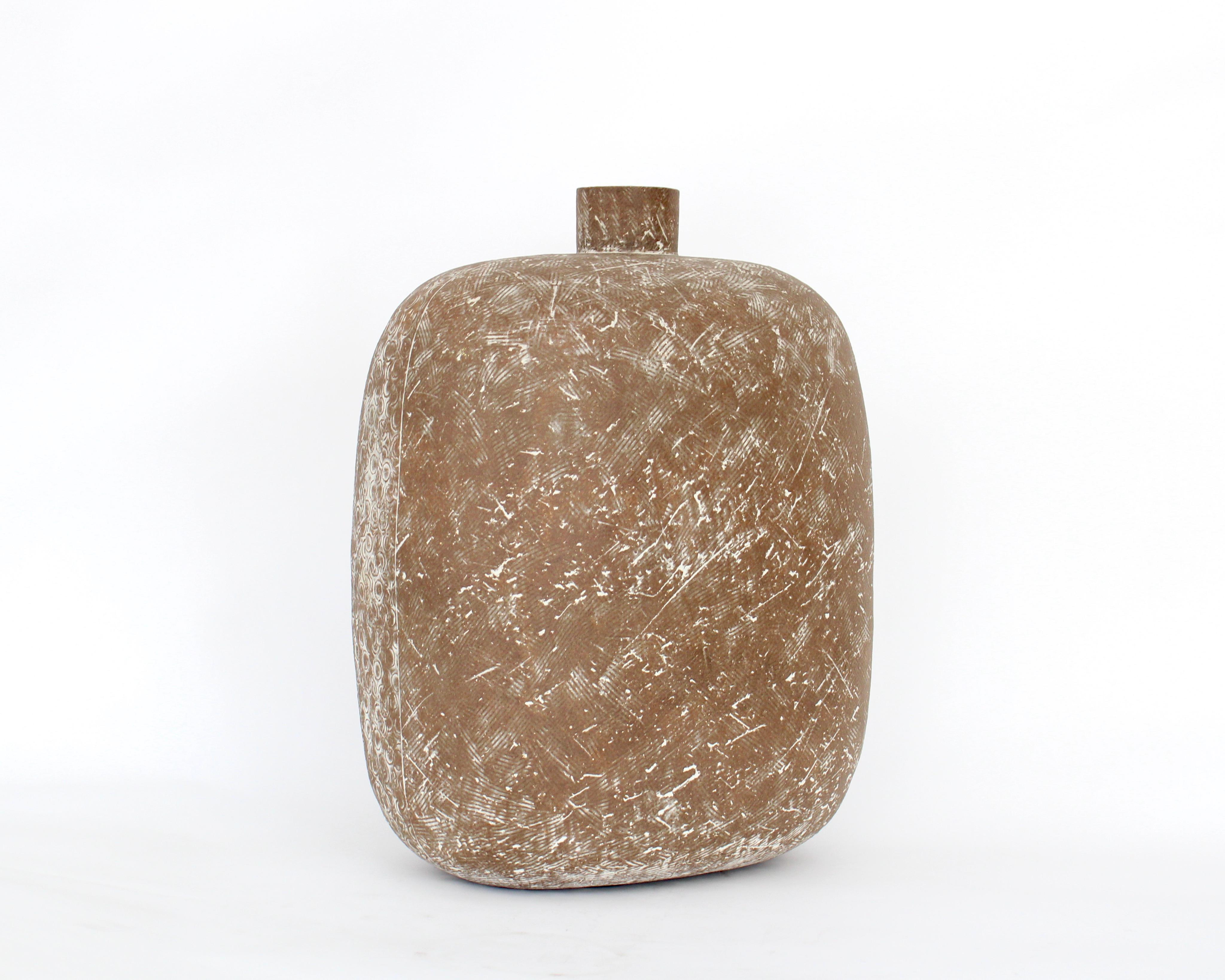 Mid-Century Modern Claude Conover Ceramic Stoneware Vessel Okkintok For Sale