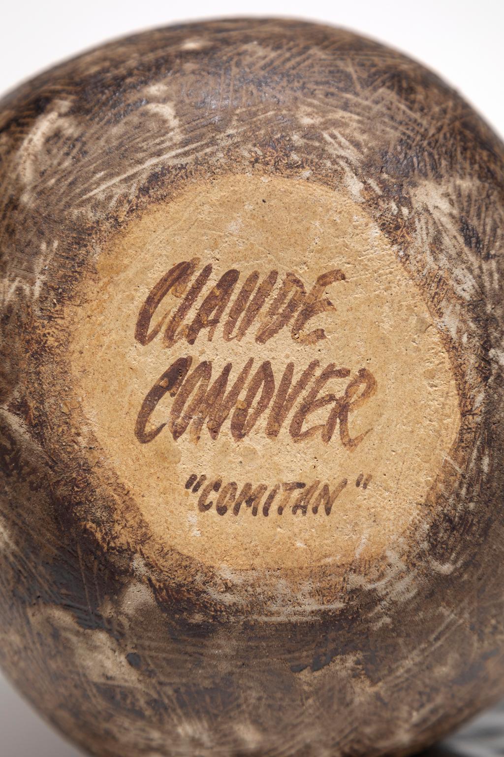 Claude Conover Ceramic Stoneware Vessel Signed 