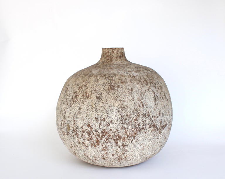 Mid-Century Modern Claude Conover Ceramic Stoneware Vessel Suus For Sale