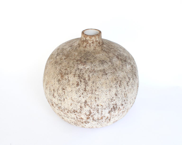 Late 20th Century Claude Conover Ceramic Stoneware Vessel Suus For Sale