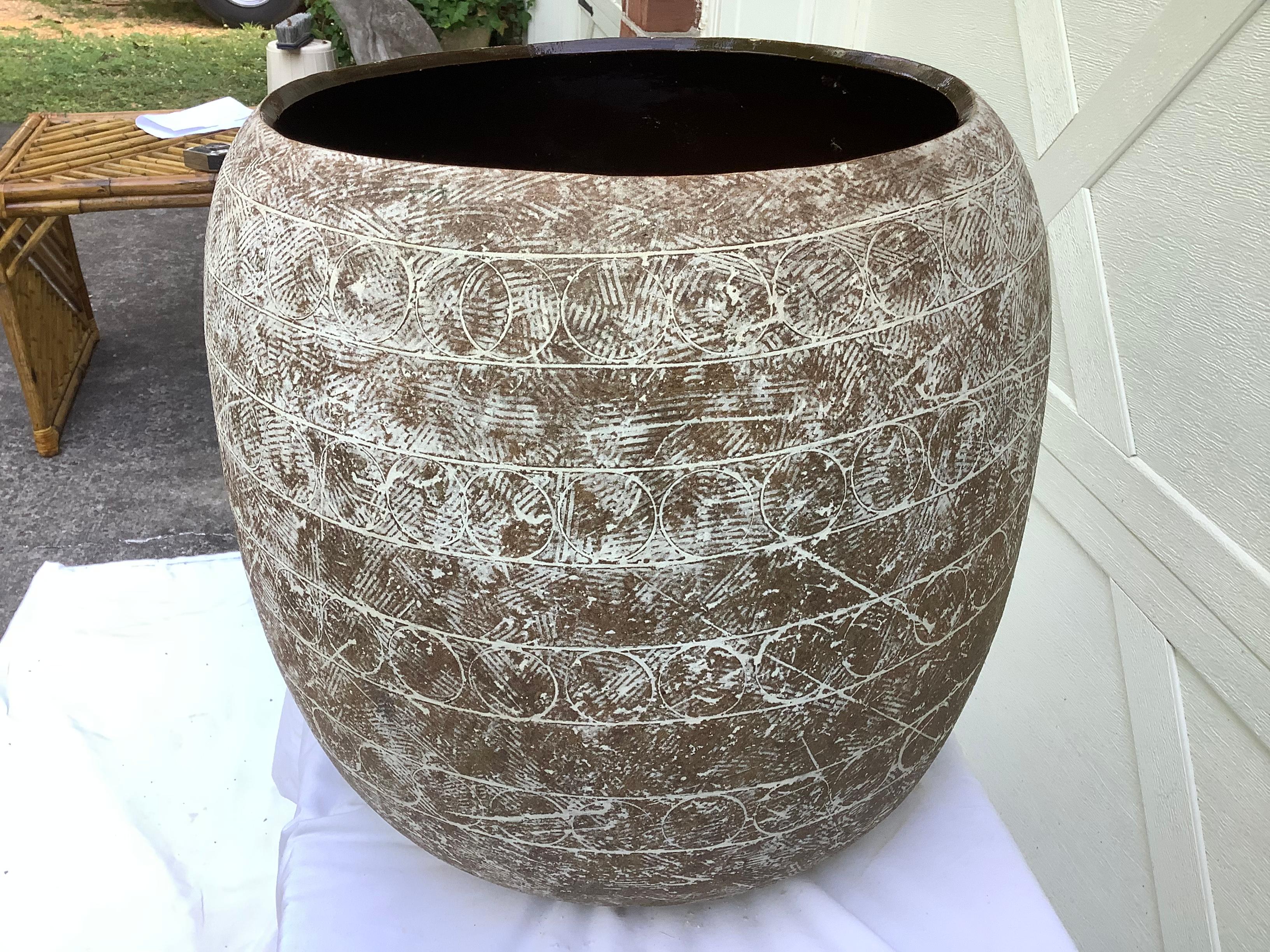 Late 20th Century Claude Conover Maach Floor Pot For Sale