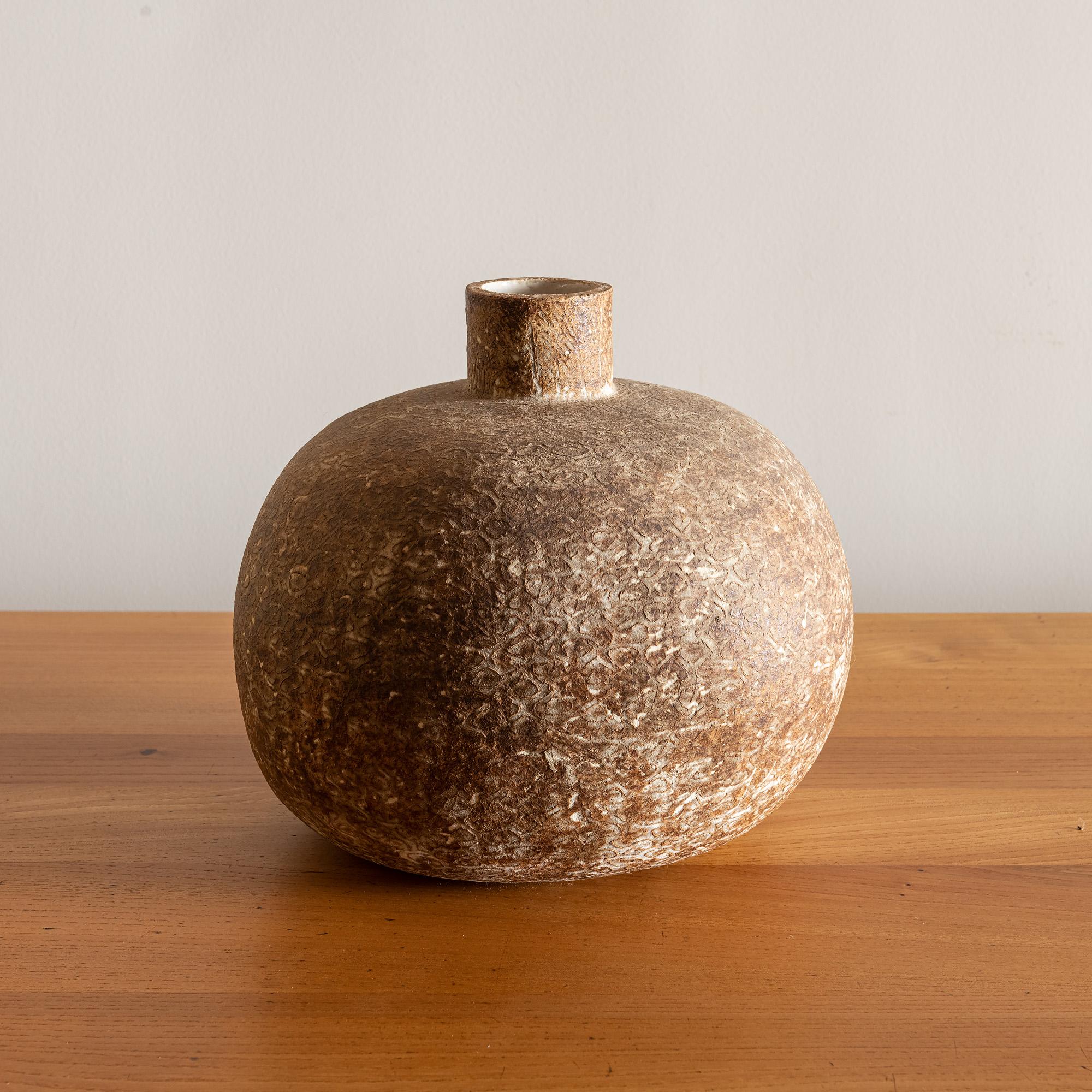 A rare desktop Claude Conover in one of his Classic shapes and with a signature glaze and texture, 1970s.