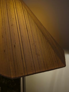 Claude de Muzac Sculptural Table Lamp with Antique Carved Relief, France, 1970s