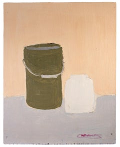 Nature morte - Peinture à l'huile de Claude Decamps - années 1950