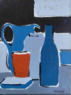 The Still Life - Oil Painting by Claude Decamps - 1970s