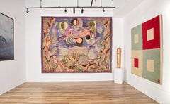 Claude Dodane "Allegorie du Temps" Original Hand-woven Wool Tapestry