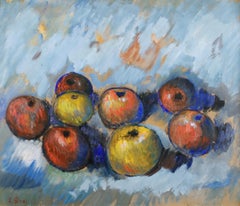 Les Pommes - Post Impressionist Still Life Oil by Claude Emile Schuffenecker
